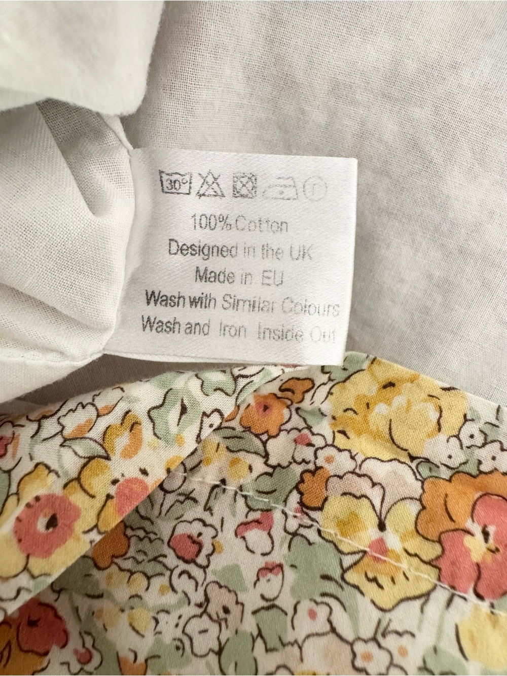 Olivier London Liberty Print Floral Dress Yellow, Orange & Green Size 4/5 EUC - Picture 14 of 14
